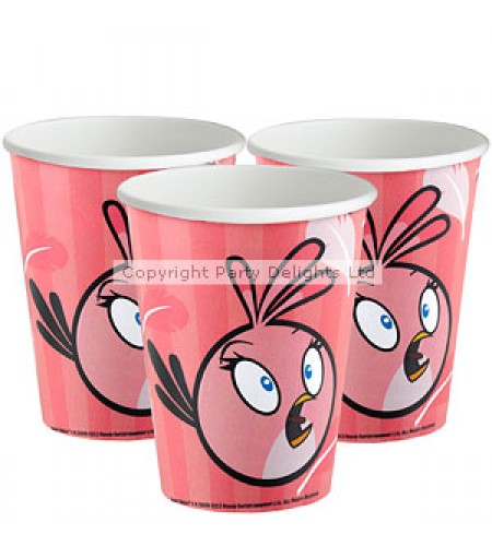 COPOS ANGRY BIRDS ROSA